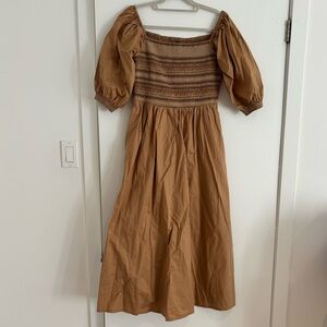 Old Navy Fit & Flare Off-the-Shoulder Cotton-Poplin Smocked Maxi Dress for Women